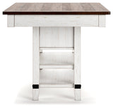 Valebeck Multi Counter Height Dining Table and 6 Barstools (Online Special Price) - Ornate Home