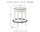 Valebeck Multi Counter Height Dining Table and 6 Barstools (Online Special Price) - Ornate Home