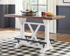 Valebeck Multi Counter Height Table and 4 Stools - Ornate Home