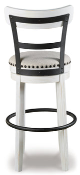 Valebeck White Bar Height Bar Chair (Online Special Price) - Ornate Home
