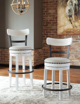 Valebeck White Bar Height Bar Chair (Online Special Price) - Ornate Home