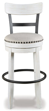 Valebeck White Bar Height Bar Chair (Online Special Price) - Ornate Home