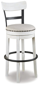 Valebeck White Bar Height Bar Chair (Online Special Price) - Ornate Home