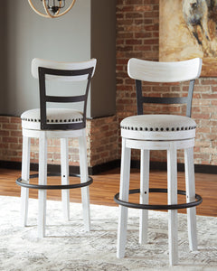 Valebeck White Bar Height Bar Chair - Ornate Home