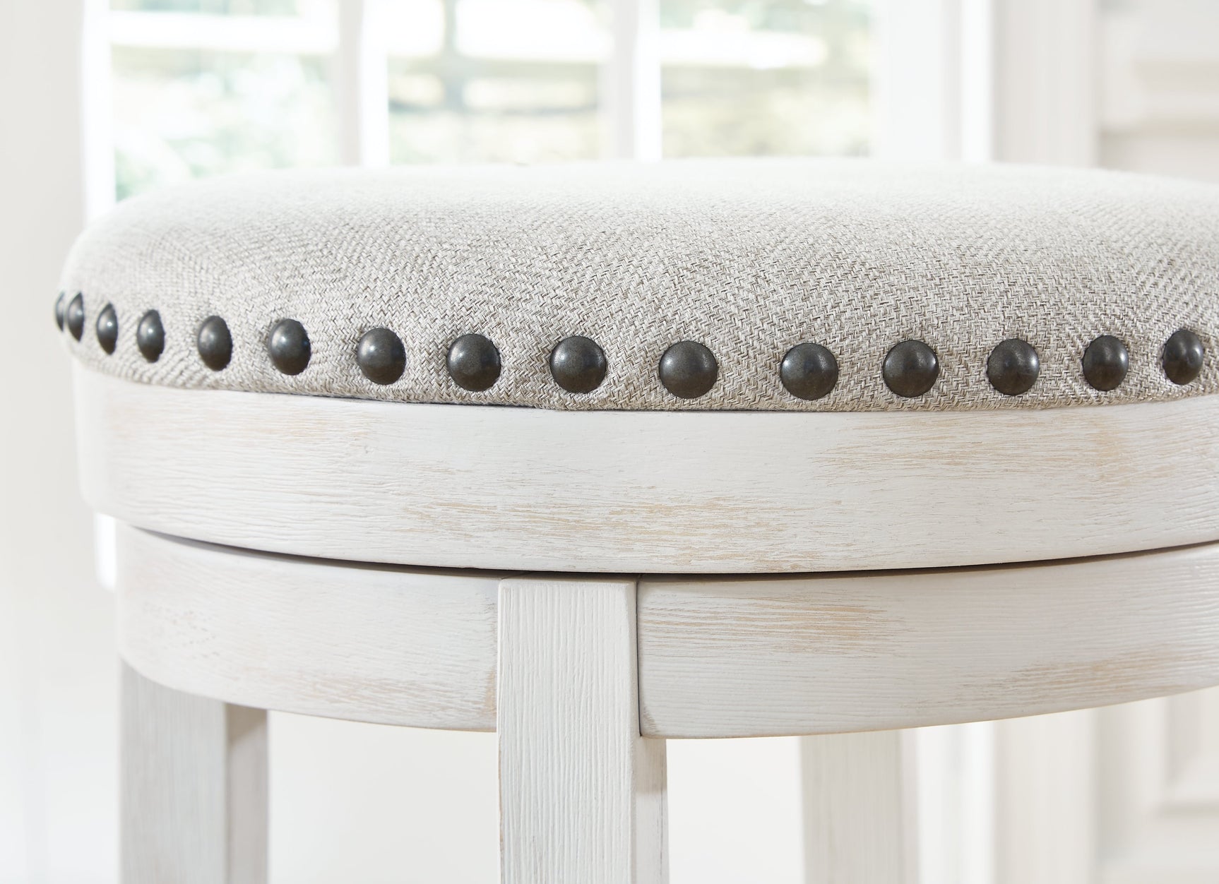 Valebeck White & Black Counter Height Stool (Online Special Price) - Ornate Home