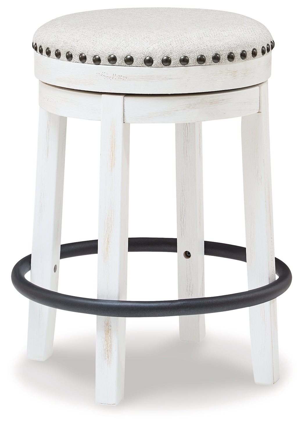 Valebeck White & Black Counter Height Stool (Online Special Price) - Ornate Home