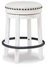 Valebeck White & Black Counter Height Stool - Ornate Home