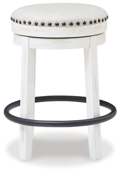 Valebeck White & Black Counter Height Stool - Ornate Home