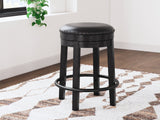 Valebeck White/Brown/Black Counter Height Dining Table and 4 Barstools (Online Special Price) - Ornate Home