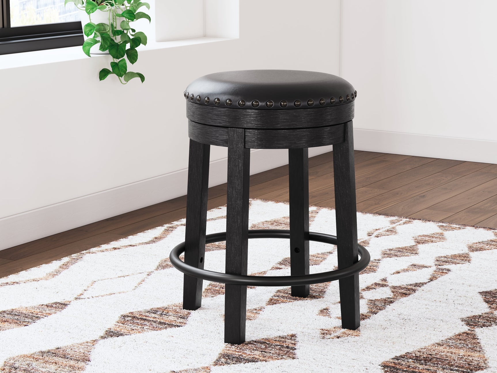 Valebeck White/Brown/Black Counter Height Dining Table and 4 Barstools (Online Special Price) - Ornate Home