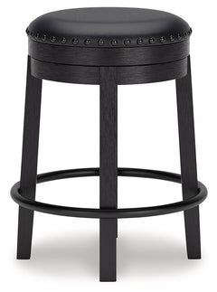 Valebeck White/Brown/Black Counter Height Dining Table and 4 Barstools - Ornate Home