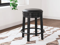 Valebeck White/Brown/Black Counter Height Dining Table and 4 Barstools - Ornate Home