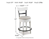 Valebeck White/Brown Counter Height Dining Table and 6 Chairs (Online Special Price) - Ornate Home
