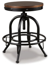Valebeck White/Brown Counter Height Dining Table w/ 4 Barstools (Online Special Price) - Ornate Home
