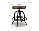 Valebeck White/Brown Counter Height Dining Table w/ 4 Barstools - Ornate Home