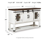 Valebeck White & Brown Dining Server/Sideboard (Online Special Price) - Ornate Home
