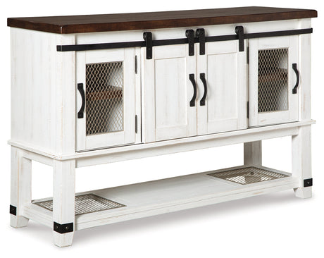 Valebeck White & Brown Dining Server/Sideboard - Ornate Home