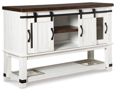 Valebeck White & Brown Dining Server/Sideboard - Ornate Home