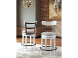 Valebeck White Counter Height Bar Chair (Online Special Price) - Ornate Home