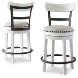 Valebeck White Counter Height Dining Table and 2 Barstools (Online Special Price) - Ornate Home