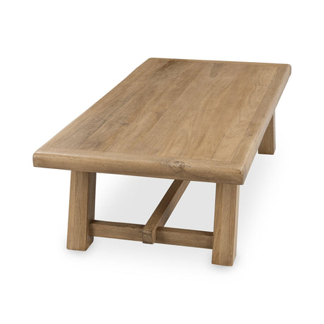 Valen Sand Washed Coffee Table - Ornate Home