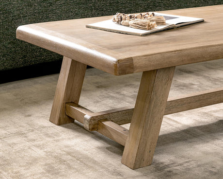 Valen Sand Washed Coffee Table - Ornate Home