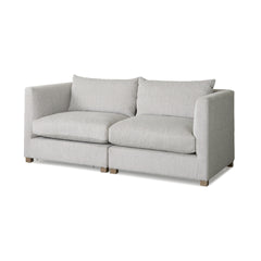 Valence Light Gray 2-Piece Modular Sofa Set