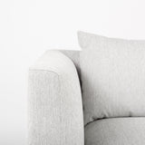 Valence Light Gray 5-Piece Modular Sofa Set with Ottoman - Ornate Home
