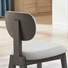 Valencia Gray 19"W Fabric Dining Chair (Set of 2) - Ornate Home