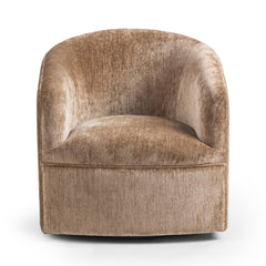 Valencia Walnut Heather Swivel Accent Chair - Ornate Home