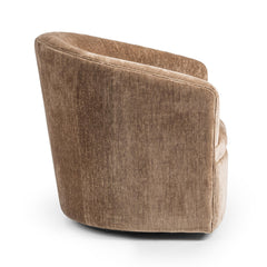 Valencia Walnut Heather Swivel Accent Chair - Ornate Home