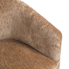 Valencia Walnut Heather Swivel Accent Chair - Ornate Home