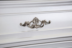 Valentini White 5 Pc. Queen Bedroom Set w/ 2NS - Ornate Home