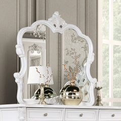 Valentini White 5 Pc. Queen Bedroom Set w/ 2NS - Ornate Home