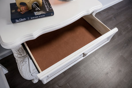 Valentini White Nightstand - Ornate Home