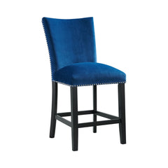 Valentino White/Blue 5-Piece Counter Height Dining Set - Ornate Home