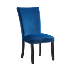 Valentino White/Blue 5-Piece Dining Set - Ornate Home