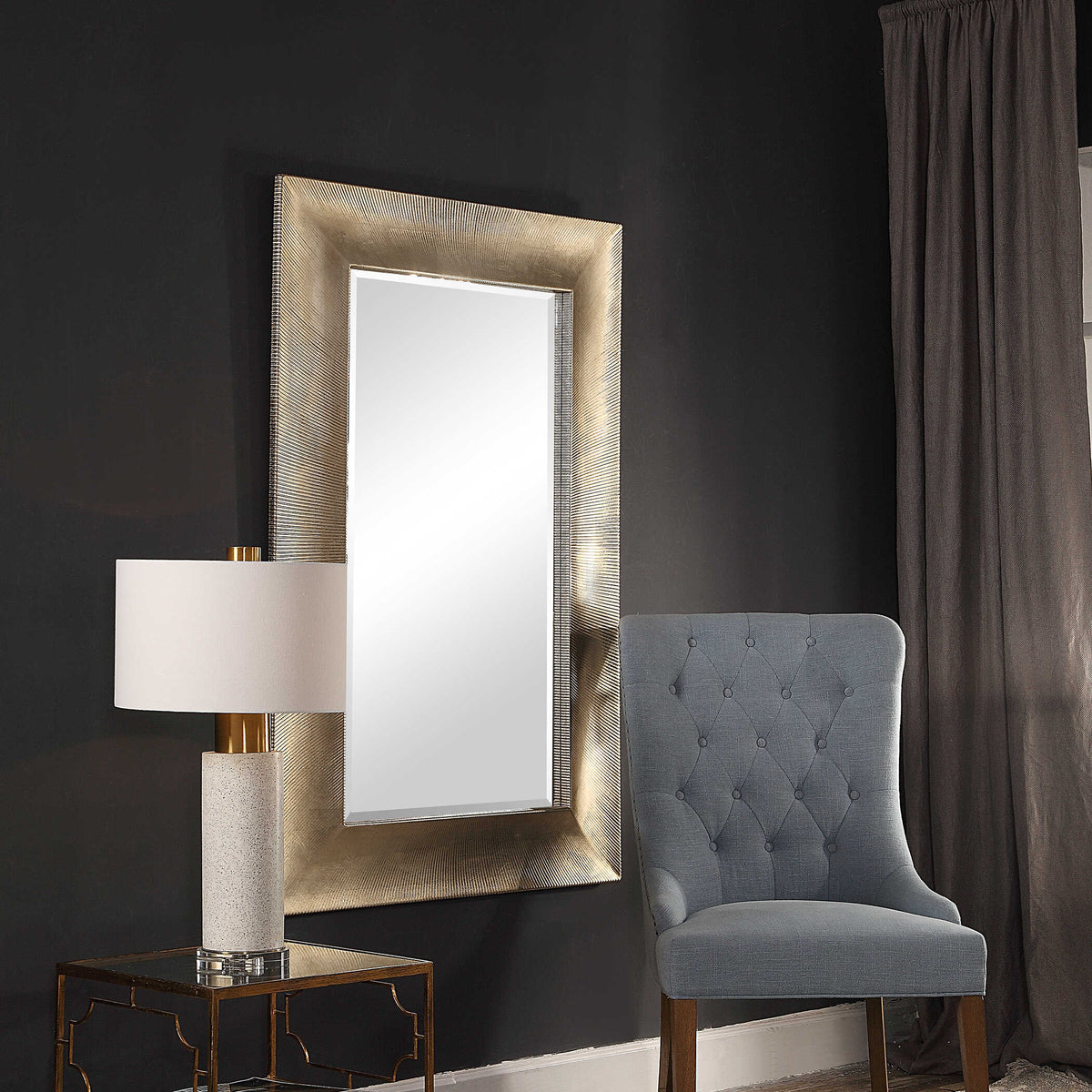 Valenton Champagne Large Mirror - Ornate Home