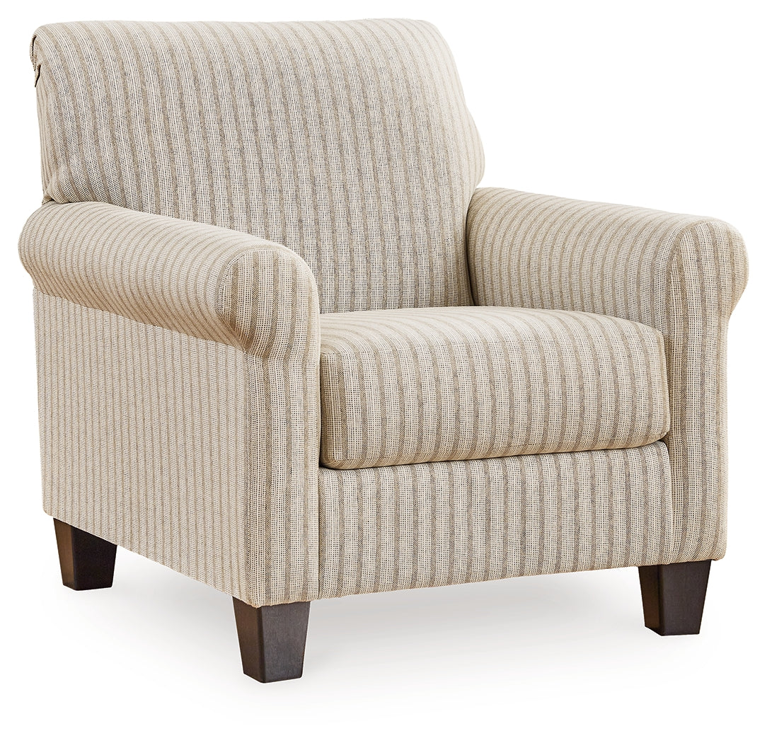 Valerani Sandstone Accent Chair - Ornate Home