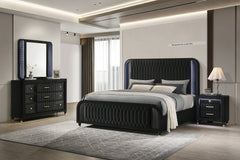 Valeria Charcoal Bedroom Set - Ornate Home