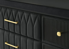 Valeria Charcoal Dresser and Mirror - Ornate Home