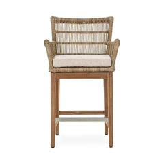 Valerie Natural Outdoor Counter Stool - Ornate Home