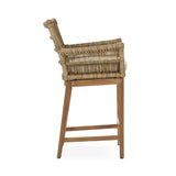 Valerie Natural Outdoor Counter Stool - Ornate Home