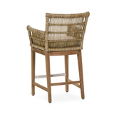 Valerie Natural Outdoor Counter Stool - Ornate Home