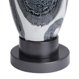 Valerie White/Blue/Black Table Lamp - Ornate Home