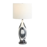 Valerie White/Blue/Black Table Lamp - Ornate Home