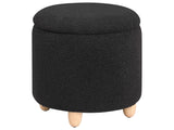 Valia Black Ottoman - Ornate Home