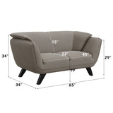 Valin Brown Loveseat - Ornate Home