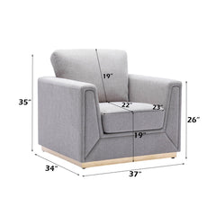 Valin Gray Chair - Ornate Home