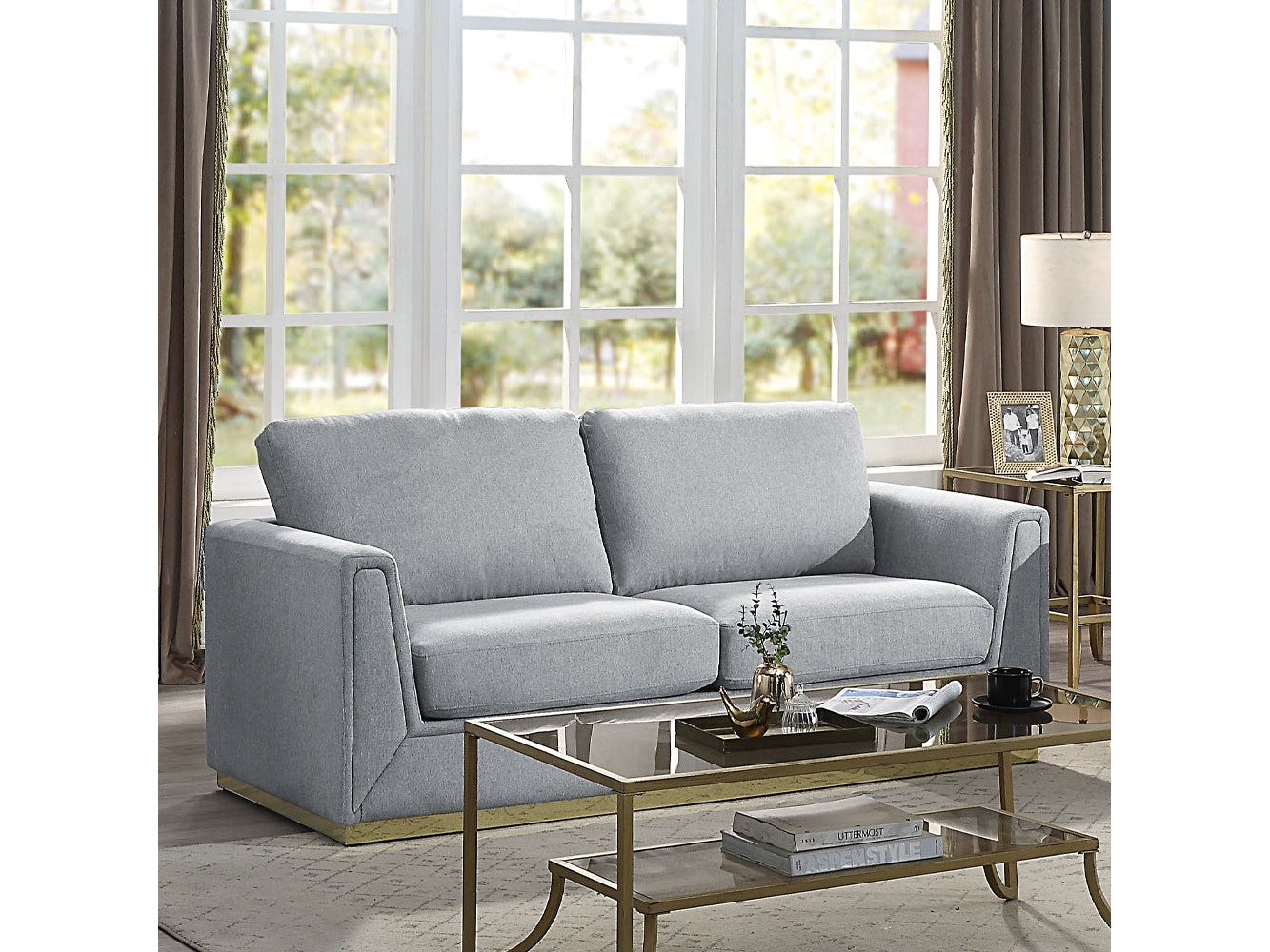 Valin Gray Sofa - Ornate Home